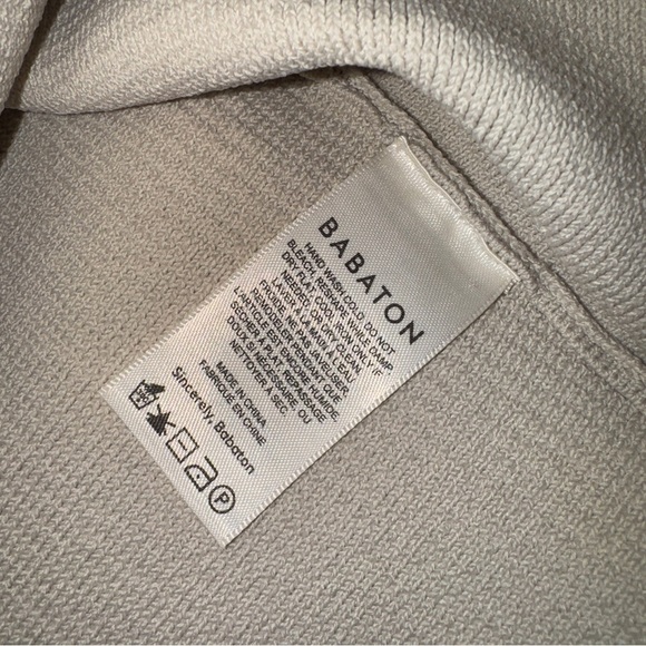 Aritzia Babaton Sculpt Knit One-Shoulder Cropped Tank Beige Medium - Picture 4 of 5